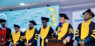 Madaxweyne Ku-xigeenka Puntland oo ka qayb galay Munaasabadda qalinjebinta dufcadda 6-aad ee ardayda Jaamacadda Admas University faraca Garoowe.