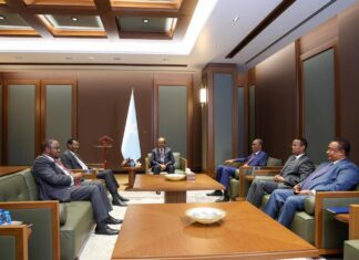 Madaxweynaha Soomaaliya oo kulan la qaatay Madaxweyneyaasha Dowlad Goboleedyada K/Galbeed, Galmudug, Hirshabeelle, Waqooyi-bari iyo Guddoomiyaha Gobolka Benaadir.