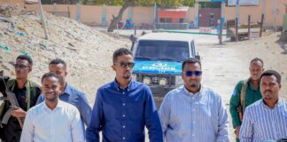 Guddoomiye Ku-xigeenka Hawlaha Guud ee Maamulka Gobolka Banaadir oo maanta ah kormeer ku sameeyay Mashruuca Dayactirka iyo Faara-bixinta Warta Degmada Boondheere