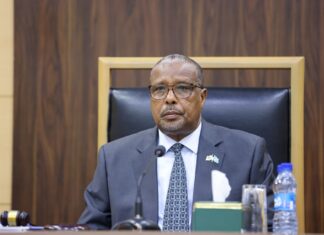 Guddoomiye ku xigeenka labaad ee Aqalka Sare ee Baarlamaanka Soomaaliya oo maanta shir-guddoomiyay kulanka 16-aad ee Kalfadhiga 7-aad ee Aqalka Sare