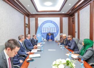 Ra’iisul Wasaare Xamsa Cabdi Barre oo kulan la yeeshay wafdi ka socday Dowladda Jarmalka