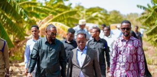 Wasiirka Beeraha oo Kormeer ku Tagay Beeraha Afgooye oo Ay Saameeysay Biyo La’aan