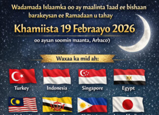 Wadamada Islaamka oo maanta dhammaystiraya 30 bisha Shacbaan, khamiista beri ah ay u tahay maalinta 1-aad ee Ramadaan.