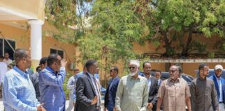 Madaxweyne Axmed Maxamed Islaam Oo Xarigga Ka Jaray Xafiisyada Cusub ee Wasaaradda Tamarta iyo Kheyraadka Biyaha Jubaland