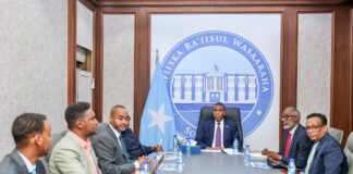 Ra’iisul Wasaaraha Soomaaliya oo Ka Dhagaystay Warbixin Ku Saabsan Horumarka Gaadiidka Badda