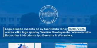Ra’iisul Wasaare Xamsa Cabdi Barre Oo Xilalkii Ka Qaaday Laba Wasiiru-dowle