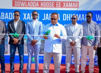 Dr. Xasan Maxamed Xuseen (Muungaab) oo Xarigga ka Jaray Waddada Sheekh Cali Suufi ee Degmada Hodan