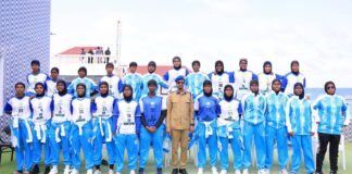 Taliyaha Ciidanka Booliiska Soomaaliyeed oo Kulan Dhiirrigelin ah la Qaatay Gabdhaha Xulka Qaranka U-17