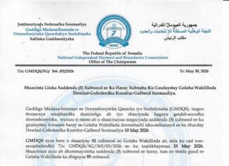 Guddiga Doorashooyinka Qaranka oo Shaaciyey Saddexda Xubnood ee Ka Haray Golaha Wakiillada Koonfur Galbeed