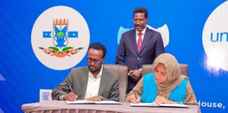 Madaxweynaha Galmudug oo Ka Qayb Galay Saxiixa Qorshaha Iskaashiga UNICEF 2026–2027