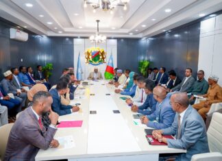 Hoggaamiyaha Koonfur Galbeed Oo Guddoomiyey Shirka Golaha Wasiirrada
