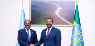 Madaxweyne Xasan Sheekh iyo Ra’iisul Wasaare Abiy Ahmed oo ka wada hadlay xoojinta iskaashiga Soomaaliya iyo Itoobiya