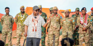 Wasiirka Gaashaandhigga iyo Taliyaha CXDS oo kormeer ku tegay ciidamada ku sugan Wargaadhi