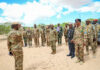 Wasiirka Gaashaandhigga oo Jiidda Hore Ku Booqday Ciidamada Ku Sugan Mesagaway