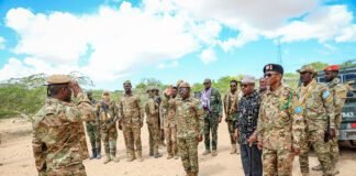 Wasiirka Gaashaandhigga oo Jiidda Hore Ku Booqday Ciidamada Ku Sugan Mesagaway