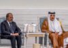 Madaxweyne Xasan Sheekh oo Doha kula kulmay Amiirka Qatar kana tacsiyeeyay geerida Amiirkii Aabbaha