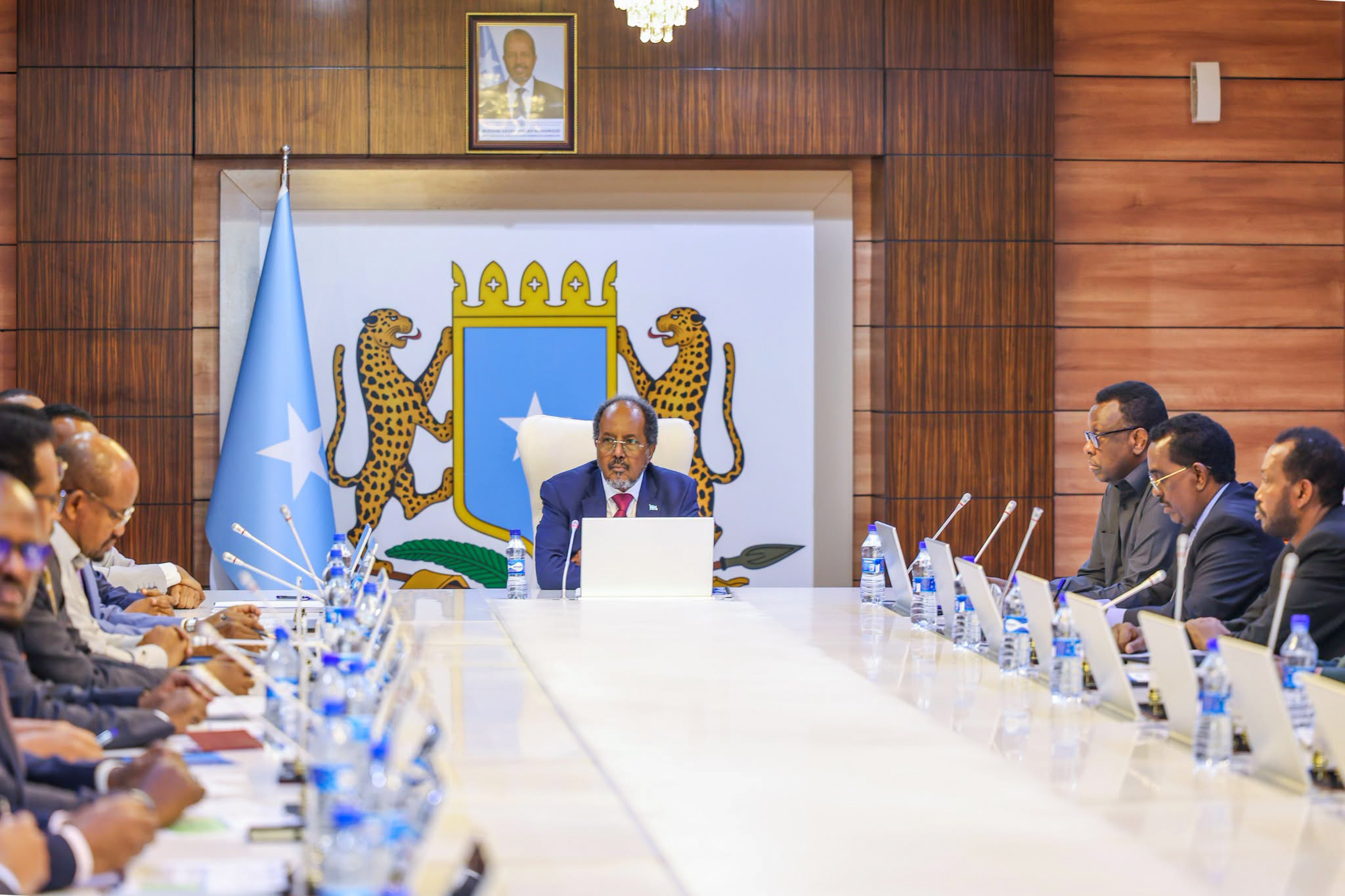 Madaxweyne Xasan Sheekh oo Guddoomiyey Kulanka Golaha Wasiirrada