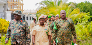 Taliyaha Ciidanka XDS oo Muqdisho ku qaabilay Wufuud ka socotay Ethiopia, Kenya iyo Uganda