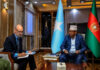 Wasiirka Gaashaandhigga Soomaaliya oo UN iyo UNICEF kala hadlay Ilaalinta Carruurta iyo Rayidka