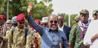 Madaxweyne Xasan Sheekh oo si weyn loogu soo dhaweeyay Galinsoor
