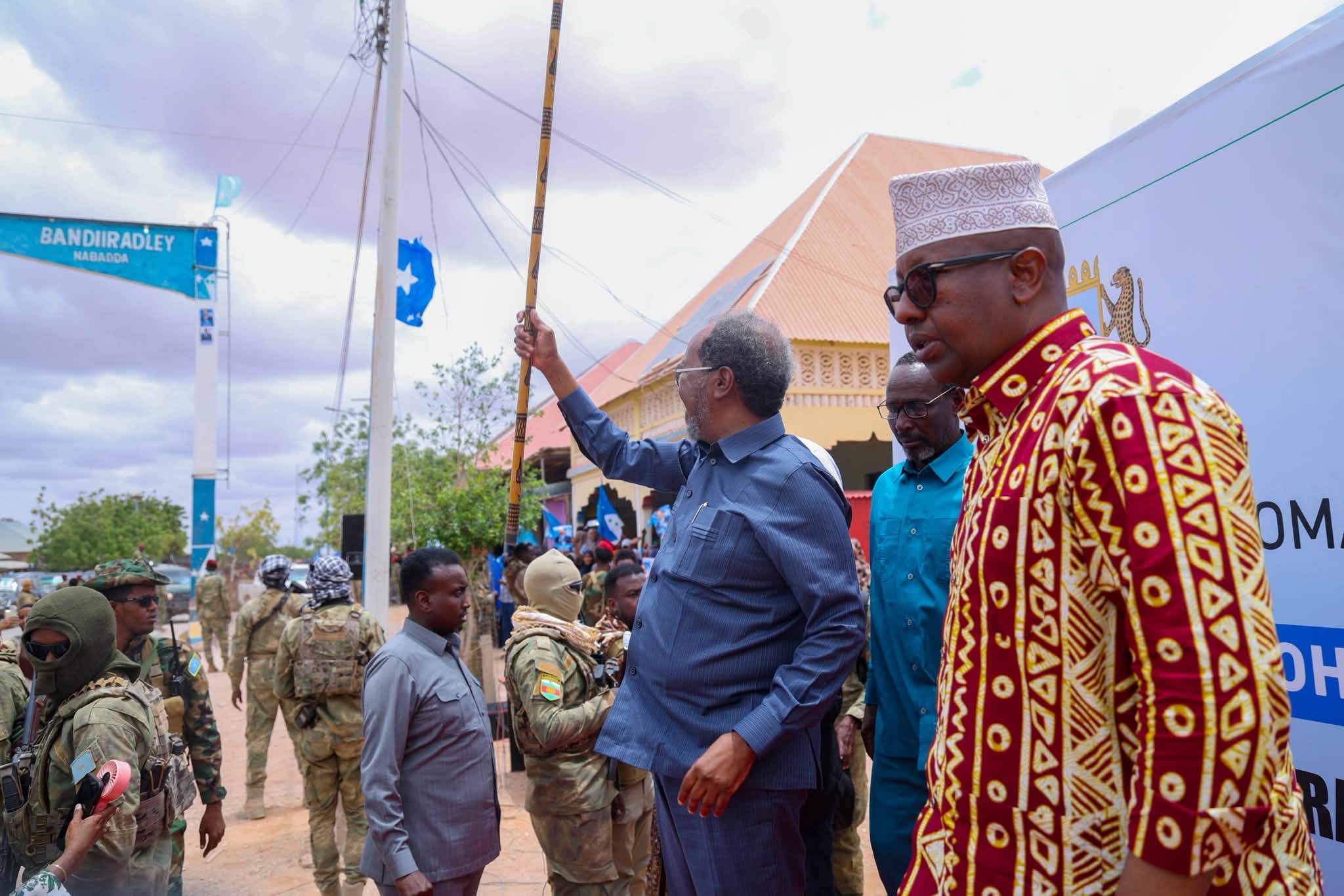 Madaxweyne Xasan Sheekh Oo Gaaray Degmada Bandiiradleey