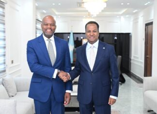Wasiirka Wasaaradda Arrimaha Dibadda Soomaaliya oo maanta qaabilay Xoghayaha Guud ee Xoghaynta Aagga Ganacsiga Xorta ah ee Qaaradda Afrika