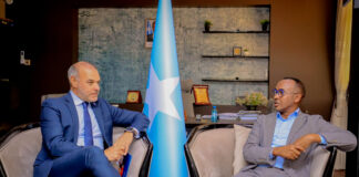 Guddoomiyaha SoDMA oo qaabilay Wakiilka cusub ee UNDP Soomaaliya