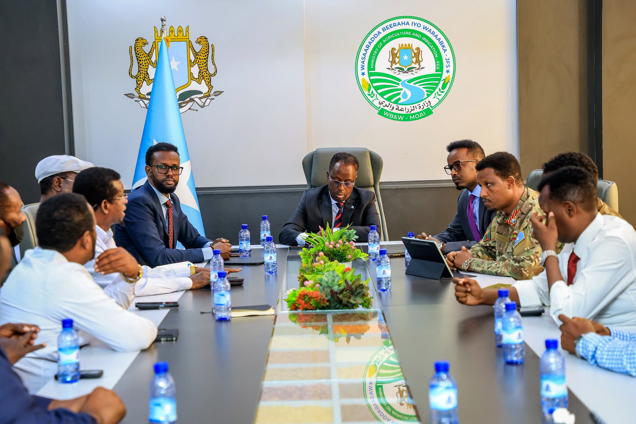Mas’uuliyiin ka tirsan XFS oo kulan la yeeshay beeraleyda Gobolka Shabeellaha Hoose