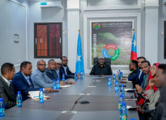 Hoggaamiyaha Koonfur Galbeed oo Shir Guddoomiyey Kulan Looga Hadlay Diyaar-Garowga Saamaynta El-Niño