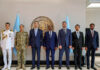 Madaxweyne Xasan Sheekh oo waraaqaha aqoonsiga ka guddoomay danjirayaasha cusub ee Türkiye iyo Midowga Yurub