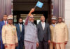 Madaxweyne Xasan Sheekh oo ka qayb galay munaasabad heer qaran ah oo lagu xusay Maalinta Calanka Soomaaliyeed