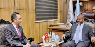 Guddoomiyaha Golaha Shacabka oo Qaabilay Safiirka Cusub ee Türkiye u Fadhiya Soomaaliya