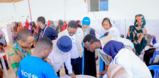 Wasaaradda Caafimaadka Galmudug oo Gaalkacyo ku Qaabishay Wafdi Sare oo ka Socday UNICEF